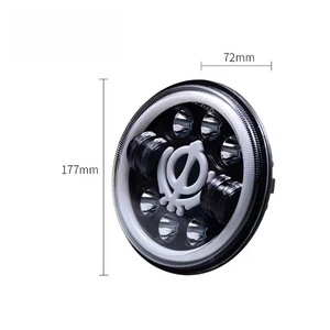 Faro LED Redondo de 7 Pulgadas en Oferta, 12V 60W 6000LM, Ajuste Universal para Ranger, Wranglers JK JL, Grand Cherokee - Product Image 6