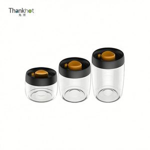 โหลแก้วสุดสร้างสรรค์ใสภาชนะบรรจุอาหารที่ปิดสนิทด้วยสุญญากาศสำหรับกาแฟและอาหารแห้งในครัวที่จำเป็น - Product Image 1