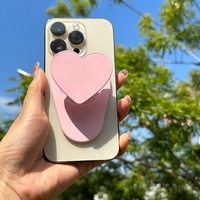 Support de téléphone portable magnétique universel en forme de cœur Griptok, support portable pour PC et smartphone, base sécurisée avec logo personnalisé pour bureau et voyage