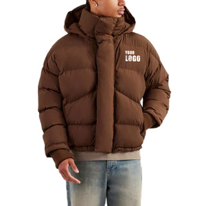 Veste en <span class=keywords><strong>duvet</strong></span> enduite imperméable et légère avec capuche pour hommes - Product Image 1