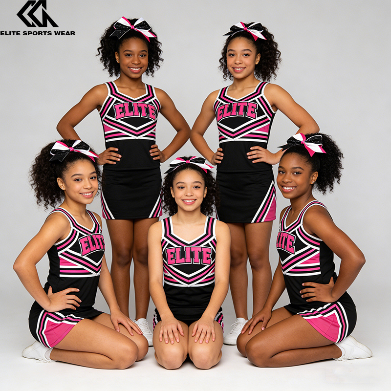 Custom Logo Heat Transfers Girls Cheer