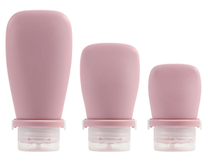 Nouveaux pots de voyage en silicone de qualité alimentaire, contenants de voyage approuvés, accessoires de voyage étanches avec couvercle pour cosmétiques et maquillage - Product Image 1