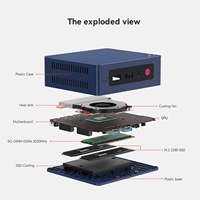 Beelink MINI S13 Pro Intel Celeron N150 12gen Office Mini PC 4C/4T 2GHz jusqu'à 3.6GHz Ordinateur de bureau Gaming Minipcs