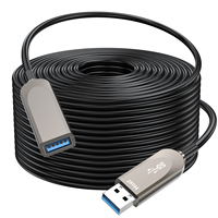 Kabel Fiber Optik Digital USB 3.0 AOC Pabrik OEM 15m 20m Tipe A Male ke Female Kabel Ekstensi Fiber USB