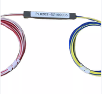 Pasokan Pabrik 2*16 Fiber Splitter G657A1 0.9mm Mini Steel Tube PLC Splitter Konektor SC/APC untuk FTTH 2*2 2*4 2*8 2*16...