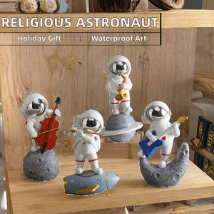 Figuras Decorativas de Resina Pequeñas, Pintadas a Mano, Impermeables, con Personajes de TV y Cine, Astronautas, para Decoración del Hogar - Product Image 2