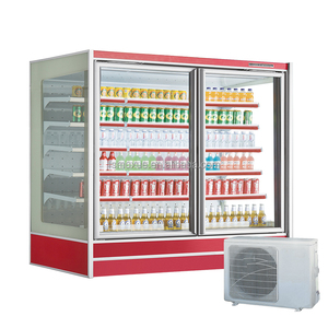 MUXUE Réfrigérateur vertical multipont de 1.2 mètres pour supermarché Réfrigérateur en verre pour lait sodas boissons fruits légumes à distance - Product Image 2