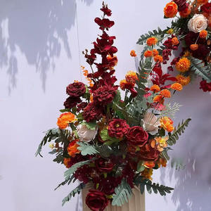 Camino de mesa de <span class=keywords><strong>flores</strong></span> de boda de seda artificial realista hecho a mano para graduación Navidad Halloween Año Nuevo chino-venta al por mayor - Product Image 4