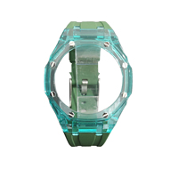 Bracelet en silicone avec boucle à aiguille Bracelet de montre en caoutchouc de remplacement Tr90 Pièces de boîtier de montre pour G Shock Watch Ga2100 Mod Kit