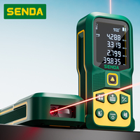 Télémètre laser haute précision SENDA C3, instrument de mesure 60M, outil de mesure pour la construction, télémètre laser vert 4-en-1
