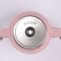 Gourde isotherme pour enfants en acier inoxydable 304, double paroi, avec poignée, portable, avec paille, design minimaliste moderne