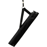 AF Archery – Carquois double tube noir, porte-flèches léger à fixer à la taille pour arc classique, arc à poulies et tir à l'arc traditionnel