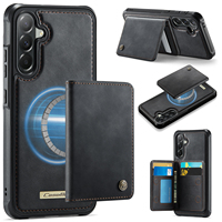 Casing HP Anti Benturan Kulit PU OEM/ODM Denior dengan Cincin Magnetik Terintegrasi, Kompatibel dengan Seri A57/A56/A55/A54/A17/A16/15/A14