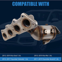 Convertisseur catalytique à montage direct pour Kia Soul 1.6L 2012-2019 Hyundai Accent Rio SANS CEL EPA OBDII Collecteur 674-891 28510-2BEF1