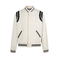 Blouson universitaire personnalisé en laine et cuir véritable, épais, style baseball, pour hommes et femmes, manteau bomber, streetwear, vêtement d'extérieur