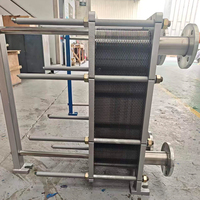 Échangeur de chaleur à plaques amovibles de taille compacte, durable et de haute qualité, prix d'usine, en acier inoxydable 254SMO, 80-132 GPM, pour chauffage