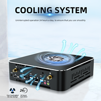 Harga Kompetitif Gemer Mini PC I5 I7 Dual DDR4 Hexa Core 8 Port USB Win 11 Komputer Gaming Industri Baru Desktop