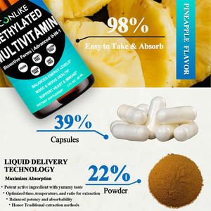 Gouttes liquides multivitaminées méthylées 9 en <span class=keywords><strong>1</strong></span> : Complexe B méthylé, <span class=keywords><strong>B12</strong></span>, Folate, TMG pour l'énergie et le cerveau (MTHFR) - Product Image 2