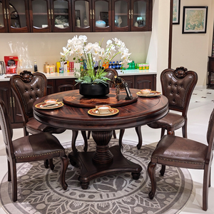 Jinshana bàn ăn Dịch vụ tốt chất lượng cao tùy chỉnh phòng ăn đồ nội thất hiện đại sang trọng Gỗ Nhà Bếp Bàn tròn - Product Image 2