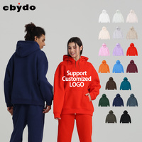 Sweat à capuche en polaire de coton polyester 350 g/m², fabricants, logo personnalisé, vente en gros, sweat à capuche surdimensionné, uni, unisexe, sweat à capuche pour femmes et hommes
