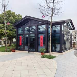 Gazebo esférico de invierno techo impermeable 4 estaciones solarium vidrio terraza acristalada casa verde kit completo - Product Image 4