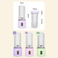 Mixeur-presse-agrumes électrique portable en plastique, rechargeable par USB, en acier inoxydable, pour usage domestique et extérieur, pour smoothies et jus de fruits