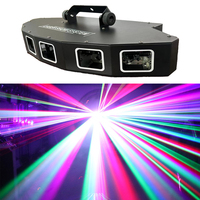 Projecteur laser DMX512 à 6 trous, scan sectoriel 3-en-1 RVB couleur, pour effets de scène, DJ, discothèques, pistes de danse, bars, fêtes