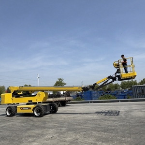 חם מכירה 28 מ 'פלטפורמה אווירית חשמלית מרים ישר זרוע עבודה אווירית בום מעליות - Product Image 6