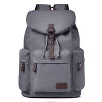 Sac à dos en toile pour ordinateur portable grande capacité, style vintage avec cordon de serrage, idéal pour les trajets professionnels, décontracté, pour étudiants et l'école