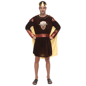 Costume de fantaisie de fête d'Halloween Costume de costume de roi royal médiéval pour hommes - Product Image 5