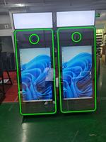 Cabina de Fotos con Espejo Mágico y Cámara en Estuche de Transporte, Pantalla Táctil de 70 y 43 Pulgadas para Fiestas y Bodas, Impresora, Marco LED
