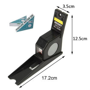 Règle en acier noir rétractable Poignée ABS Système impérial métrique Instruments de mesure de mesure de lame en acier inoxydable - Product Image 4