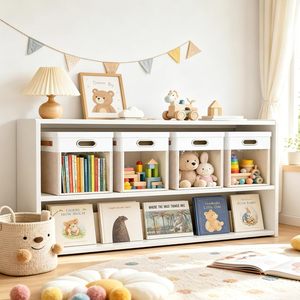 Boîtes de rangement en tissu avec couvercles et fenêtres 11*11*11, boîte de rangement pliable en forme de cube, paniers de rangement - Product Image 3