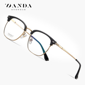 แว่นตา Danda Eyewear F51101 ไทเทเนียมทรงสี่เหลี่ยมเต็มกรอบสำหรับผู้ชาย เลนส์ใส ขนาดกรอบขนาดกลาง - Product Image 1