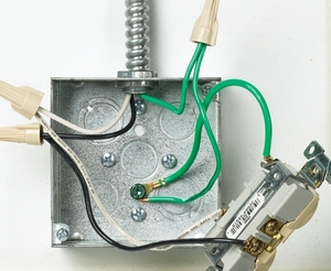 8 inch màu xanh lá cây nối đất bím tóc với mặt đất vít Tước kết thúc 12AWG rắn cách điện dây đồng - Product Image 5