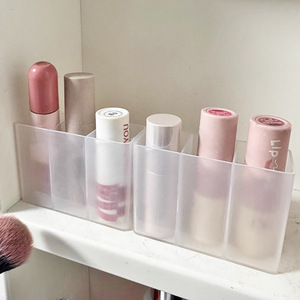 Wall Mounted Lipstick Storage Box Transparent Compartmentalized Cosmetic Organizer For Makeup Desktop Use - Product Image 4