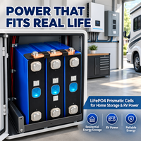 Cellule prismatique LiFePO4 LF206 3.2V 206Ah 663Wh Grade A 4000 cycles à décharge profonde pour stockage d'énergie solaire domestique, camping-car et véhicules électriques