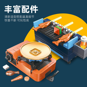 Jiexing Mini Cuisine en Blocs de Construction 58128, Jouet d'Assemblage DIY pour Enfants de 7 à 14 Ans, Ensemble de Construction en Plastique - Product Image 4