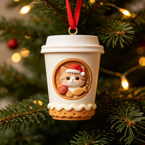 Ornement <span class=keywords><strong>de</strong></span> Noël <span class=keywords><strong>en</strong></span> résine <span class=keywords><strong>en</strong></span> forme <span class=keywords><strong>de</strong></span> tasse à café, chien chiot <span class=keywords><strong>en</strong></span> relief 3D, décoration suspendue pour sapin <span class=keywords><strong>de</strong></span> Noël, souvenir <span class=keywords><strong>de</strong></span> vacances mignon sur le thème des animaux <span class=keywords><strong>de</strong></span> compagnie - Product Image 4