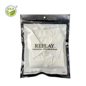 Custom Zipper Lock Recycle Bag For Clothing Packaging Plastic Biodegradable Bags Mylar Bags