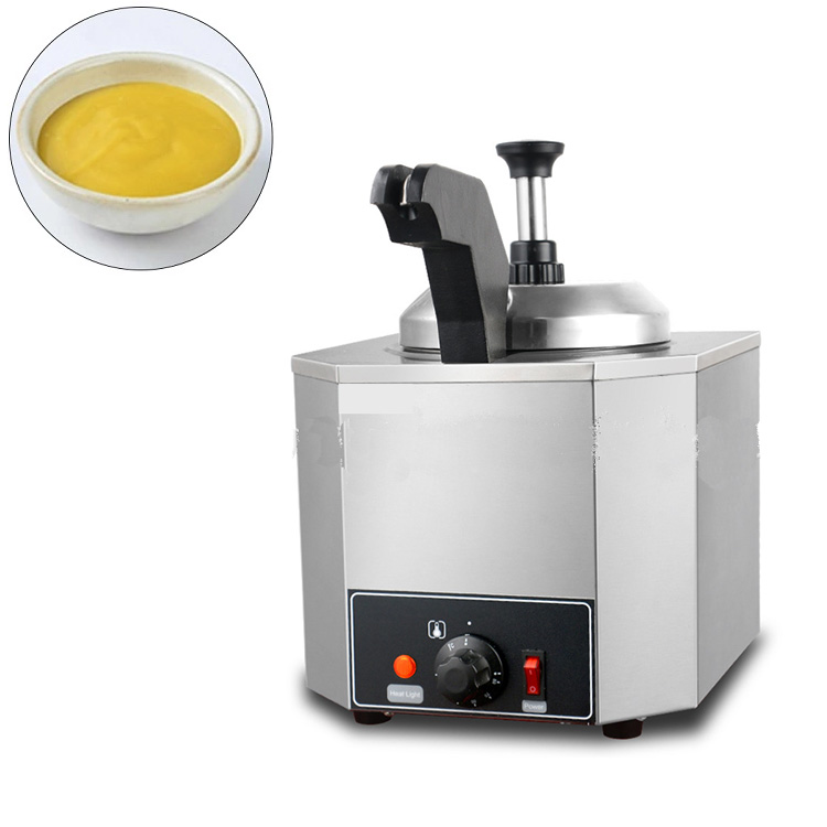 Distributeur Chauffe-Sauce Électrique Inox - 1 Bouteille 650ml - 160W - 30-85°C