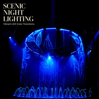 Projecteur laser musical programmable LISHI pour écran d'eau commercial, fontaine de cinéma 3D, en acier inoxydable, étanche IP68