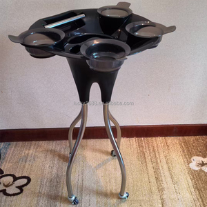 New Deign Salon Furniture Acrylic Hair Salon Tray Multi-Functional With Dye Bowl Beauty Salon <strong>Trolley</strong> - Product Image 3