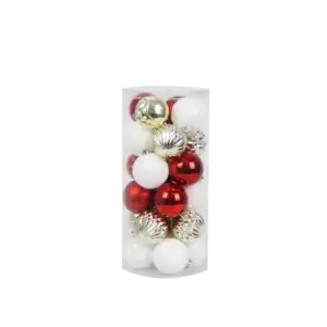 Chinese Manufacturer Direct Deliver DIY Christmas Ball Christmas Ornament Round Plastic Balls Christmas Xmas Baubles