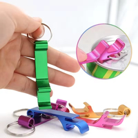 Décapsuleur de bouteille en métal coloré avec logo laser personnalisé, porte-clés multifonctionnel, décapsuleur de bière en alliage d'aluminium portable, sublimation