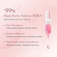 Sérum rose Medicube Salmon DNA PDRN pour une utilisation quotidienne |   Ampoule intensive 99% ADN de saumon PDRN, Collagène, Glutathion