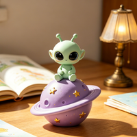 Sculptures d'Aliens Mignons Personnalisables BZY – Modèles d'extérieur ou de bureau pour la décoration de la maison ou du jardin – Statues en résine