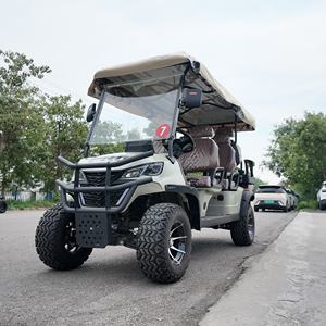 Yeni Model elektrikli gezi otobüsü 6 koltuk toptan Golf arabası elektrikli jeep - Product Image 3