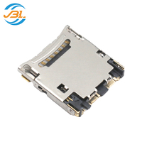 Conector de Tarjeta Micro SD de 8 Pines P a P HIROSE DM3CS-SF, Tipo Flip, 1.83mm de Altura, con Interruptor de Detección de Tarjeta, Montaje SMT