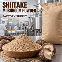 Poudre de Champignons Shiitake en Gros, 25kg, Ingrédient pour Soupe, Pré-mélange, Condiments, Sauces et Fabrication d'Aliments Savoureux